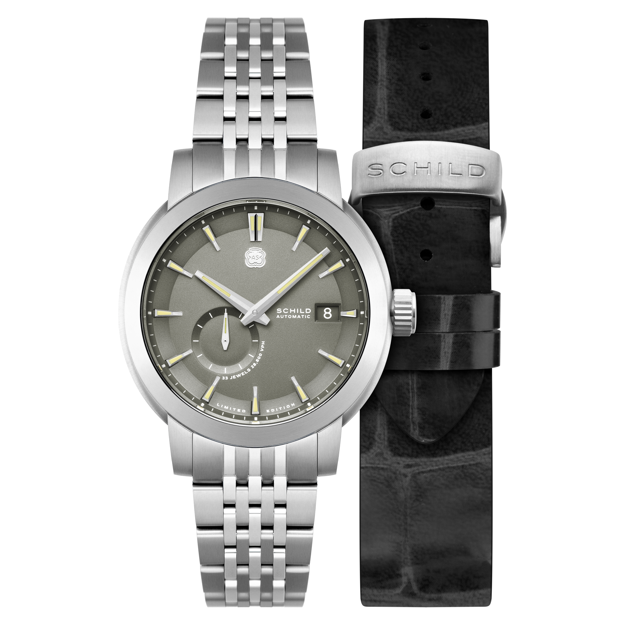 Bulova, twee doublé mechanische heren polshorloges. Beide met seconde aanduiding op de 6, aan een Bulova, twee doublé mechanische heren polshorloges. Beide met seconde aanduiding op de 6, aan een
