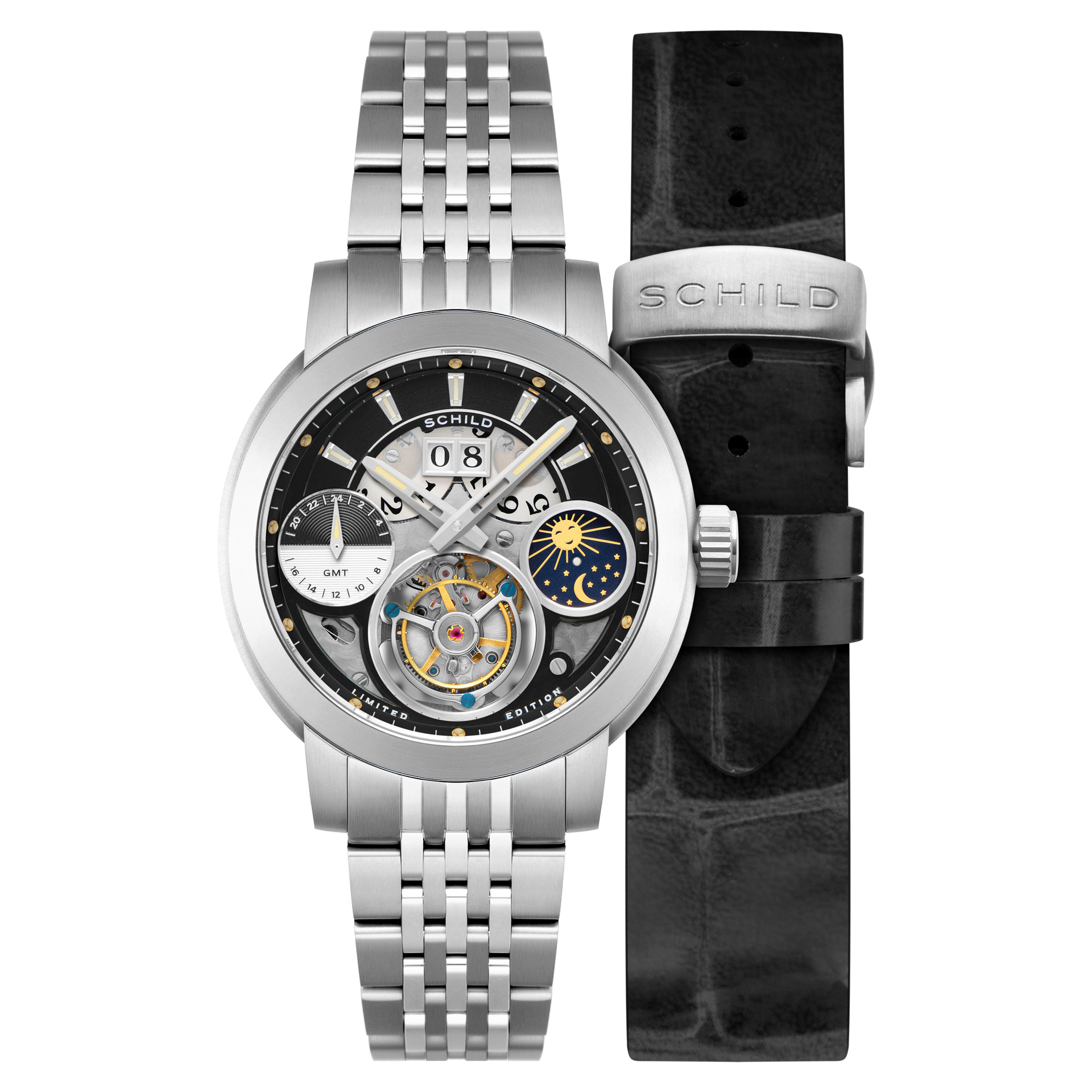 Raven Black | Heinrich GMT Moonphase Tourbillon Limited